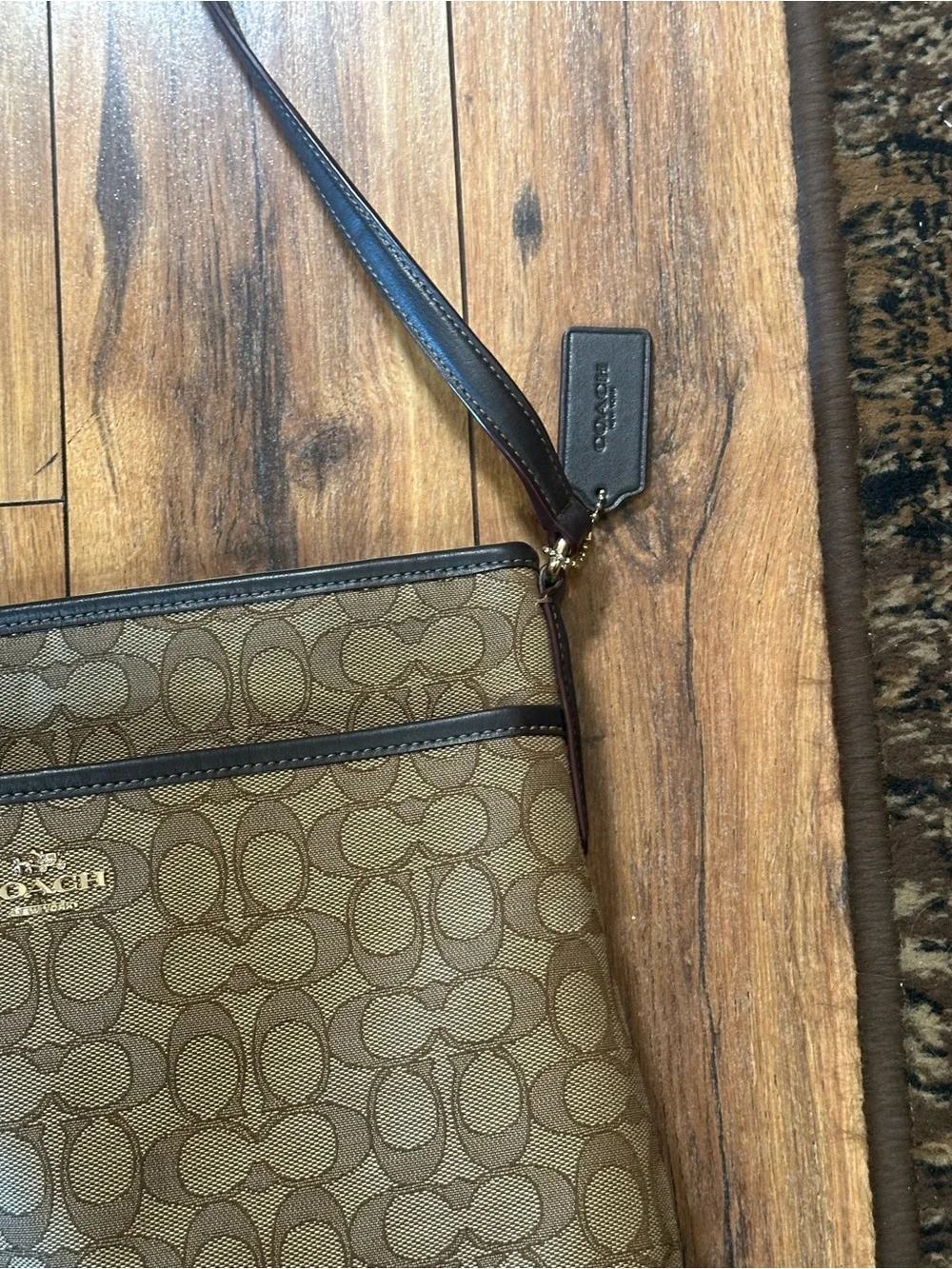 Coach Signature Crossbody Bag in Brown